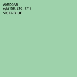 #9ED2AB - Vista Blue Color Image